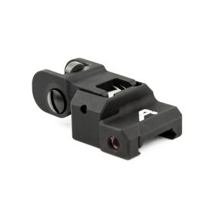 rear flip-up sight collapsed