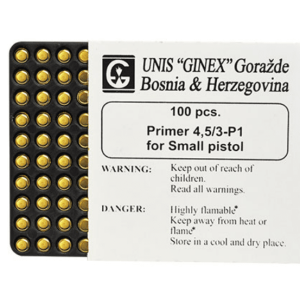 Ginex Small Pistol Primers – Reliable Primers for 9mm / .38 / .380 Reloading