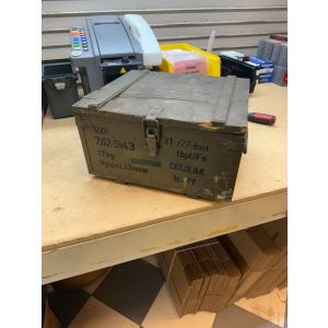 Czechoslovakian Army (Communist era) Wooden Ammo Box - Army Green