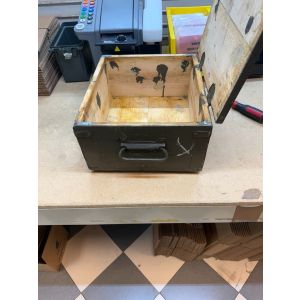 Czechoslovakian Army (Communist era) Wooden Ammo Box - Army Green