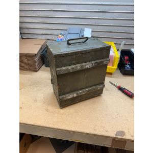 Czechoslovakian Army (Communist era) Wooden Ammo Box - Army Green