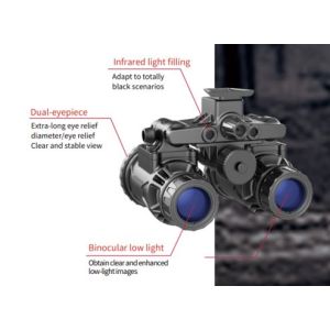 RIX Tactical RNV-31 Articulating White Phosphor Gen2 Night Vision Goggle 1400-1600 FOM - W/ Battery Pack