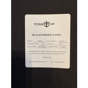 Titan Xp Level IV Ceramic Plates – Shooter Cut | NIJ Certified | Made in USA