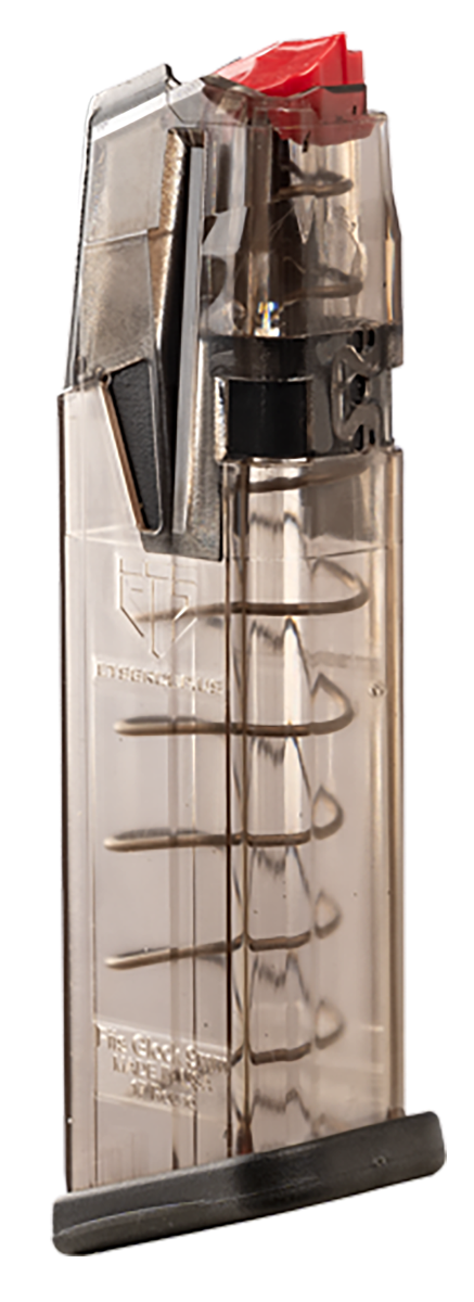 Elite Tactical Systems Group, OMEGA Magazine, 9MM, 17 Rounds, Fits Glock 17/18/19/19X/26/34/45, Hardened Steel Feedlips, Polymer, Clear