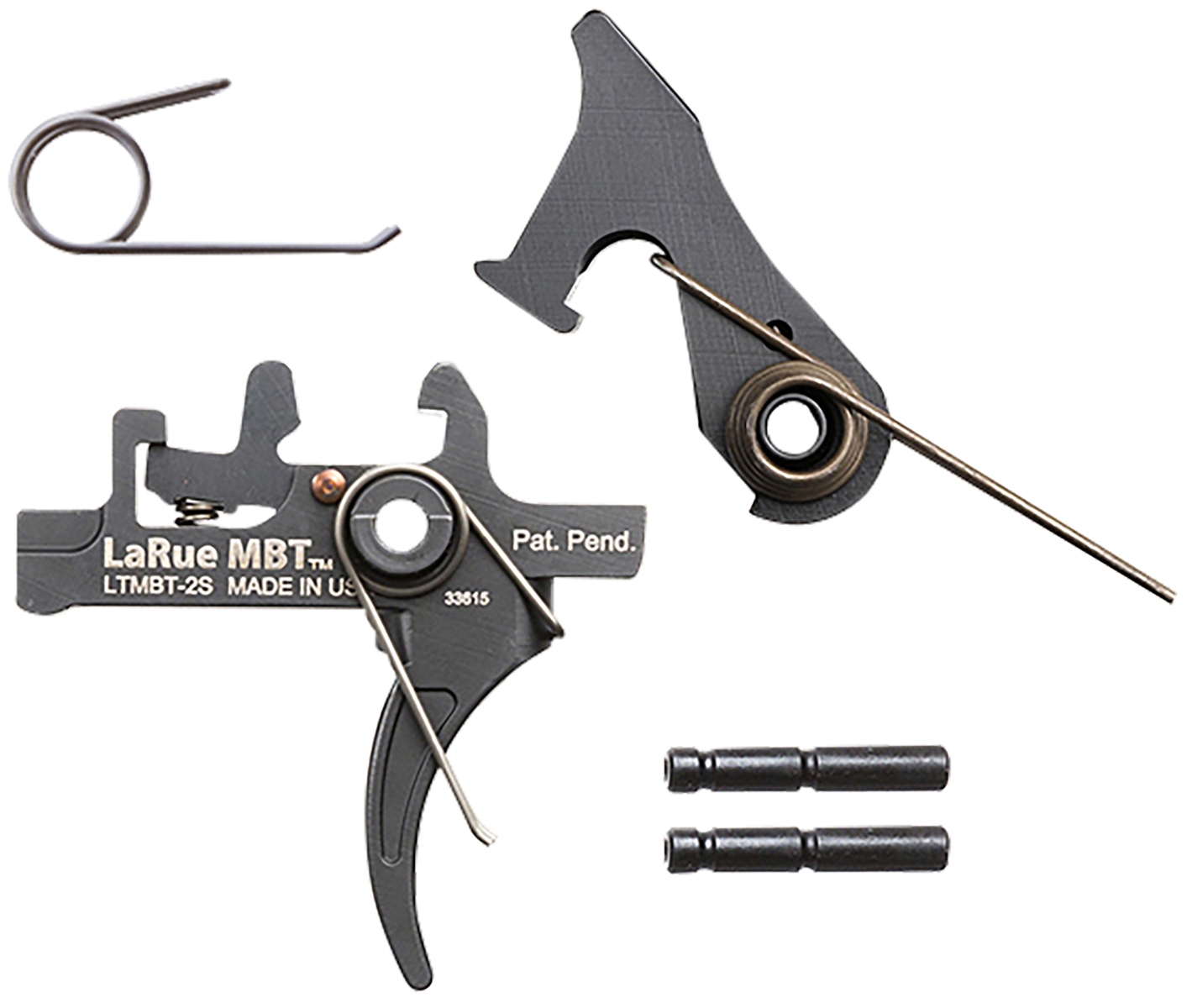 LaRue Tactical MBT-2S Two-Stage Curved Trigger AR-15 AR-10 Black LTMBT2S