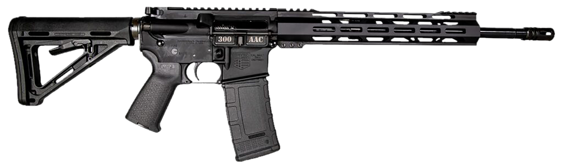 Diamondback DB15, .300 AAC Blackout, 16 in Threaded Barrel, 30+1, Black