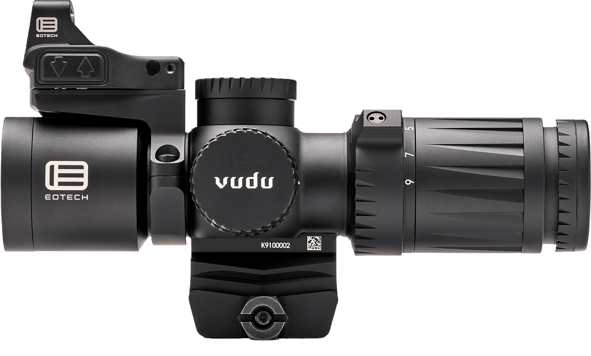 Used EOTECH Vudu 3-9x32 SFP HC1 MOA Scope Kit with EFLX & Ring Mount VDU3-9PKG1