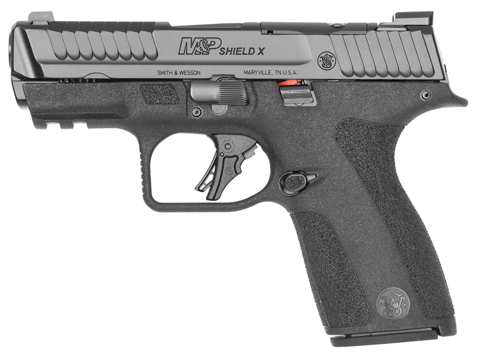 Smith & Wesson M&P Shield X Sub-Compact, 9mm Luger, 3.6 in Optic-Ready, 15+1, Black