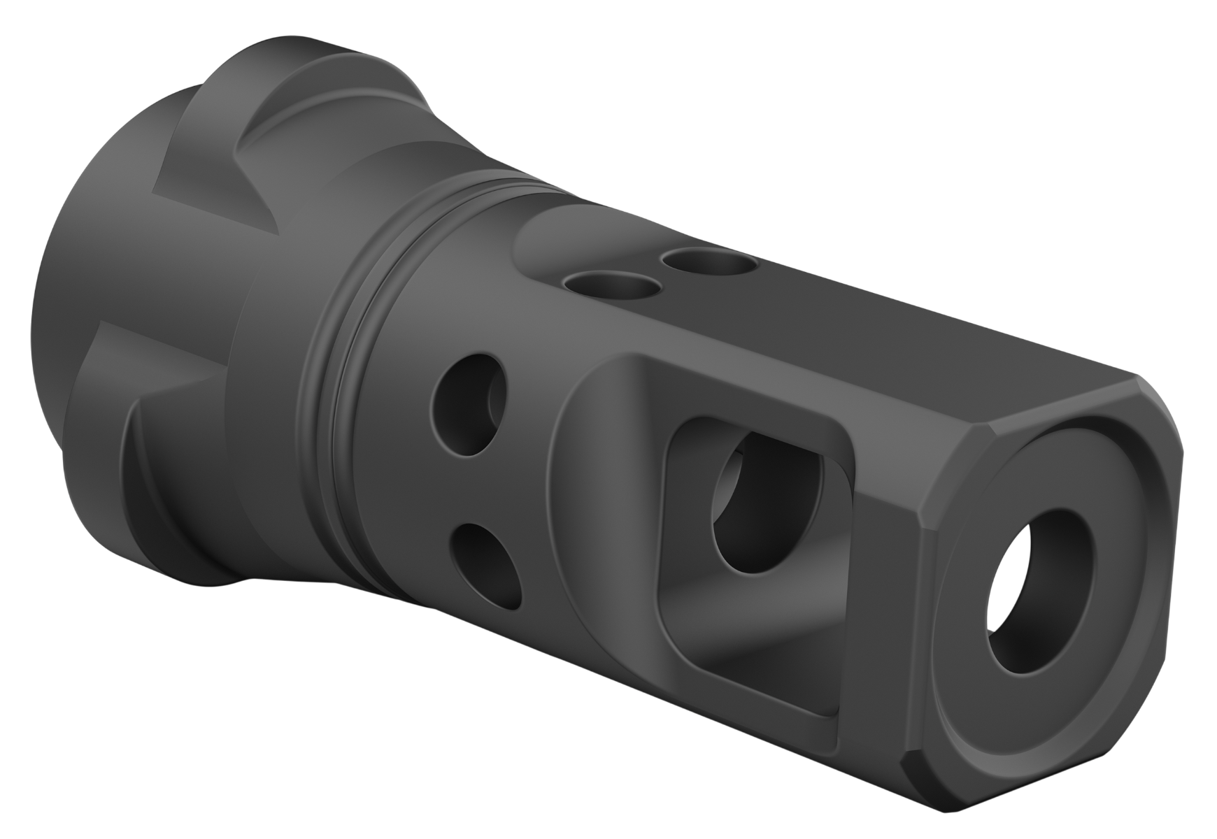 Breek Arms ECHO Single Port Muzzle Brake .30 Cal 5/8x24 Breek-LOK 3QD BRK4331