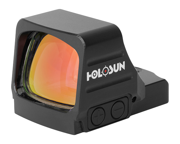 Holosun Technologies, 407COMP, Green Dot, Open Pistol Sight, 6 MOA Dot, 1X Magnification, Anodized Finish, Black