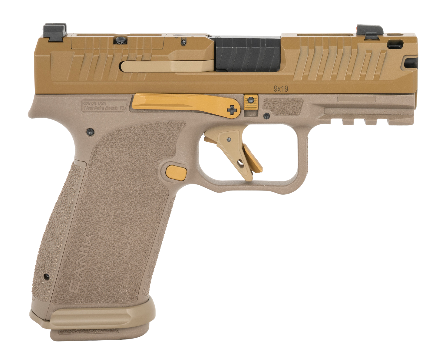 Canik Mete MC9 Prime 9mm 17+1 Compensated Optic Ready Pistol FDE Frame