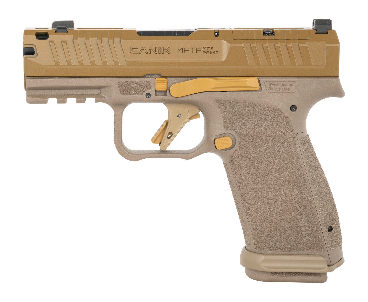Canik Mete MC9 Prime 9mm 17+1 Compensated Optic Ready Pistol FDE Frame