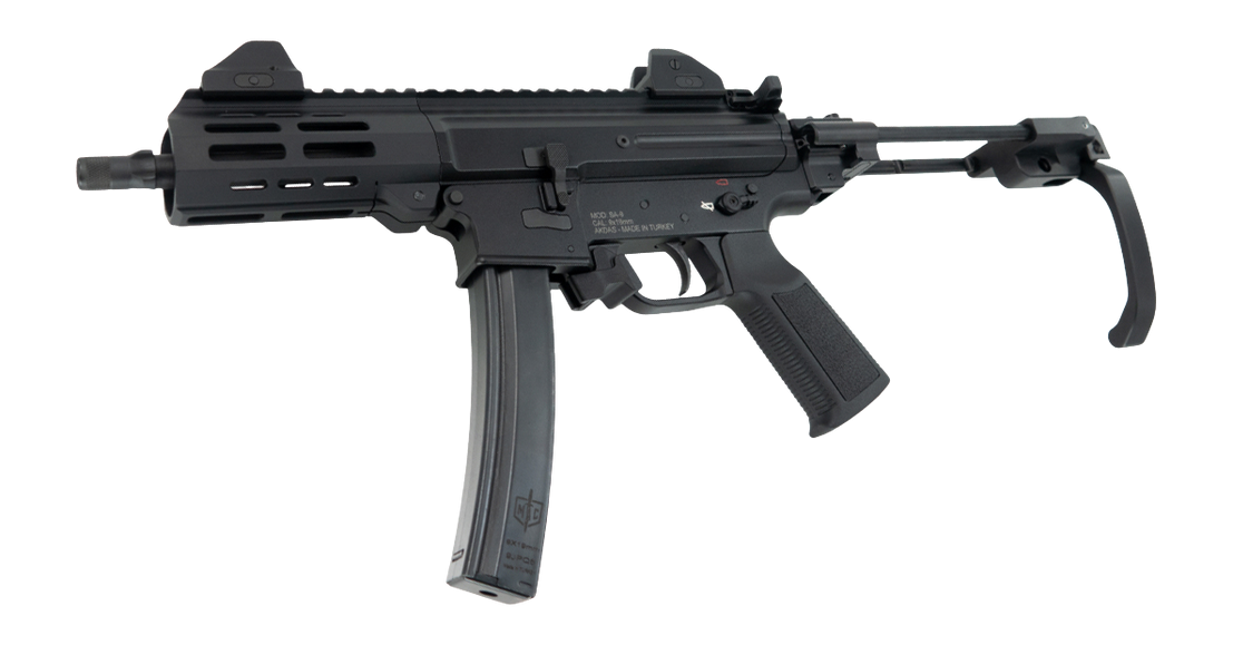 MAC IX 9mm Pistol 6.5 Inch Threaded Barrel Tailhook Brace M-LOK