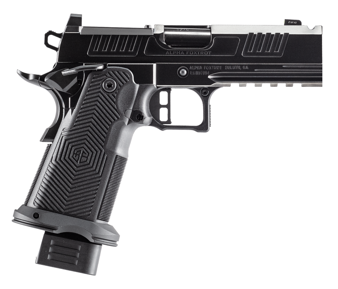 Alpha Foxtrot AF1911 Romulus 9mm Pistol, 4.25 Inch Ported Barrel, Optic Ready, 20 Round