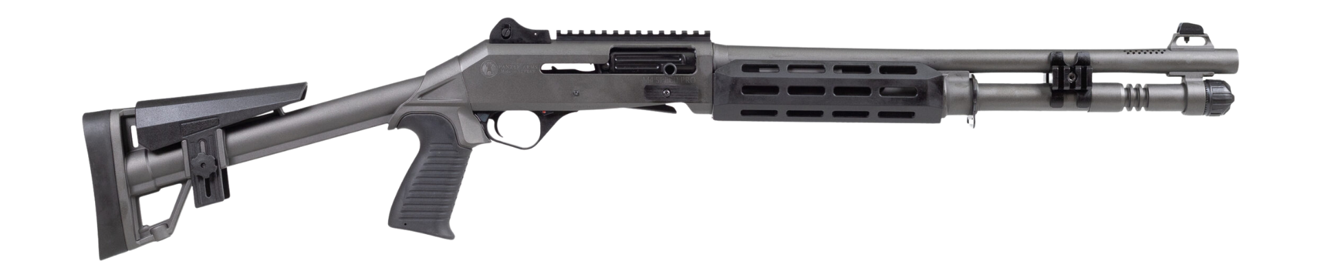 Panzer Arms M4 Speed Pro, 12 Gauge, 18.5 in Ported Barrel, 5+1, Black