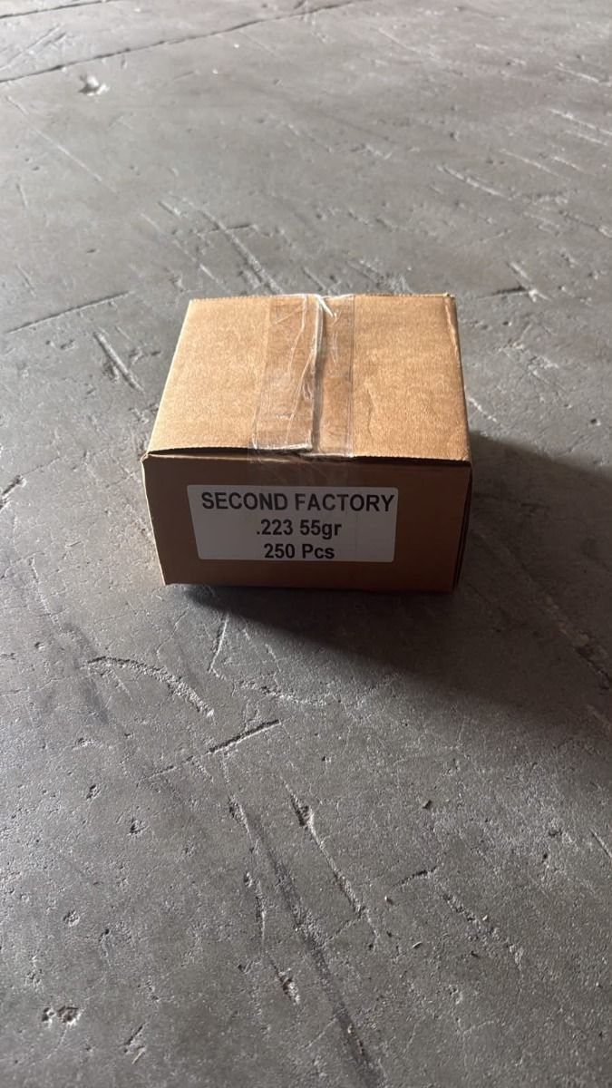 Tula .223 Remington 55 Grain FMJ, Lacquered Steel Case, BULK Packaging 250rd Quater Case, Second Factory