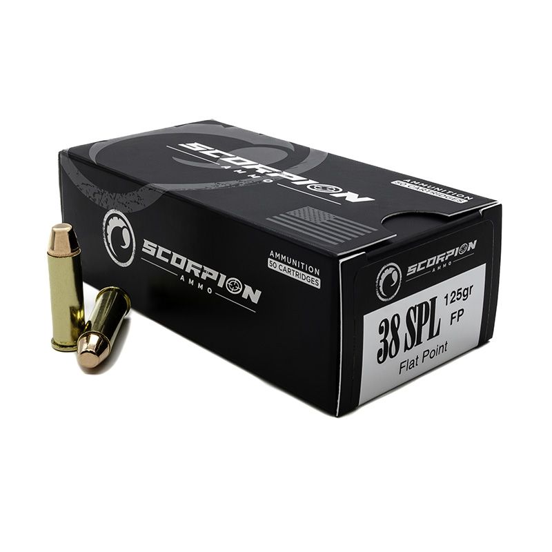 Scorpion .38 Special 125gr FP – Flat Point Defensive & Range Ammo