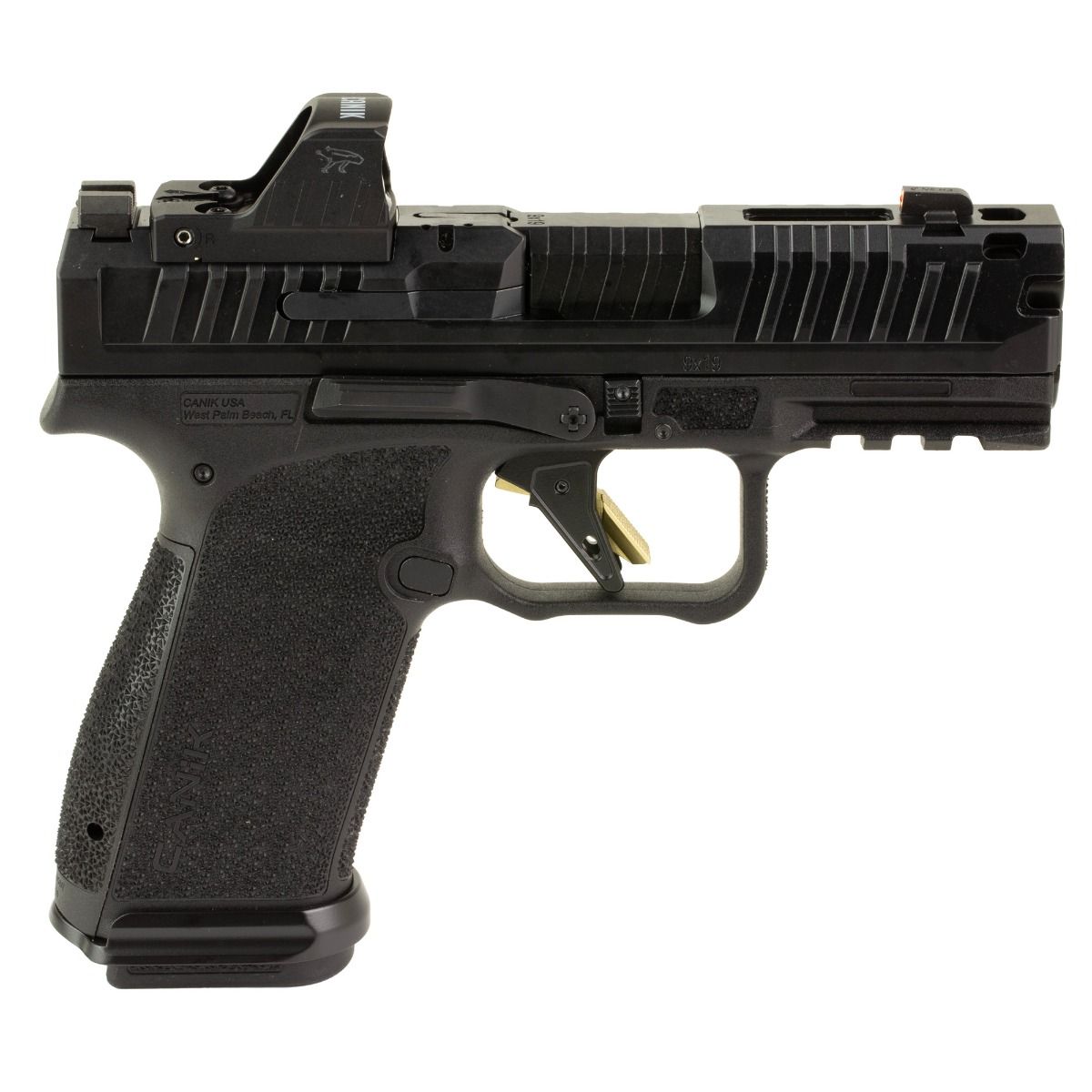 CANIK METE MC9 Prime w/Mecanik MO1 Optic, 9mm Luger, 3.64 in Compensated Barrel, 17+1, Black
