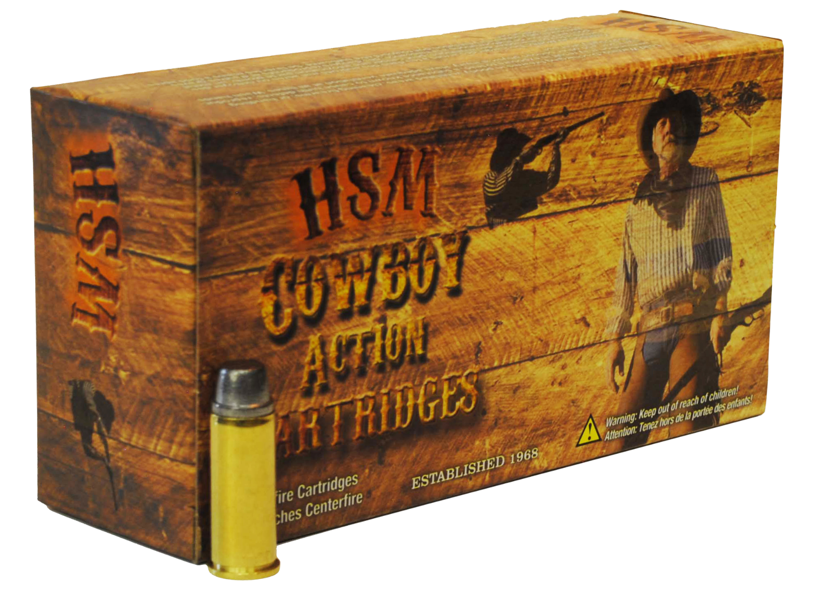 HSM Cowboy Action 45-70 Gov, 405gr RN Flat Point 20rd Box