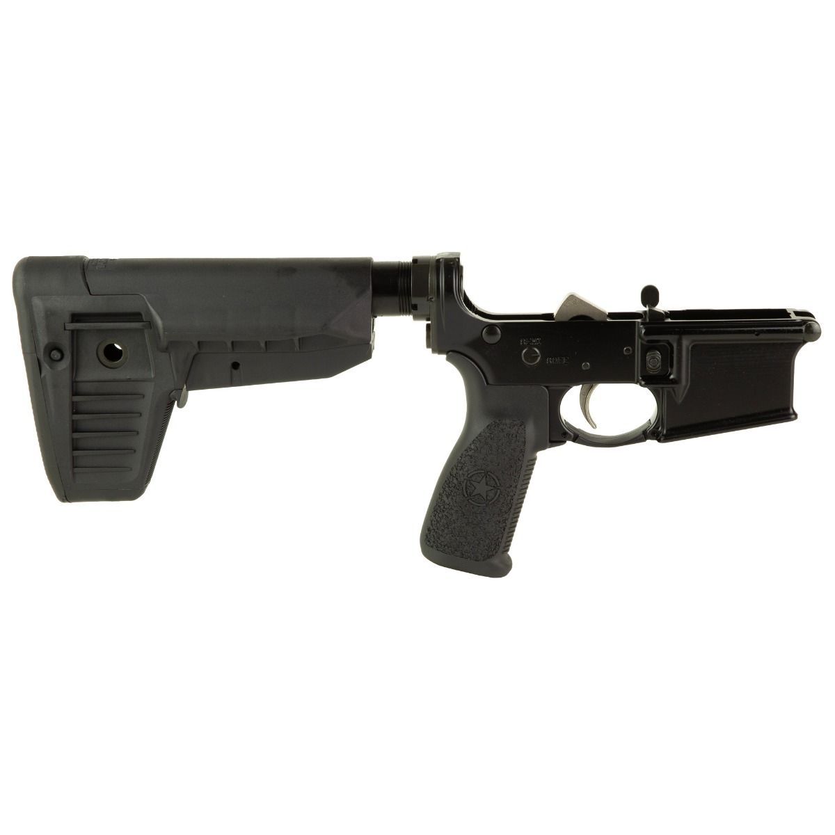 Bravo Company, Complete Lower Receiver, AR-15, Multi Caliber, Anodized Finish, Black, BCM MK2 Recoil Mitigation System, BCM SOPMOD, 7075 T6 Aluminum, Factory Cosmetic Blem