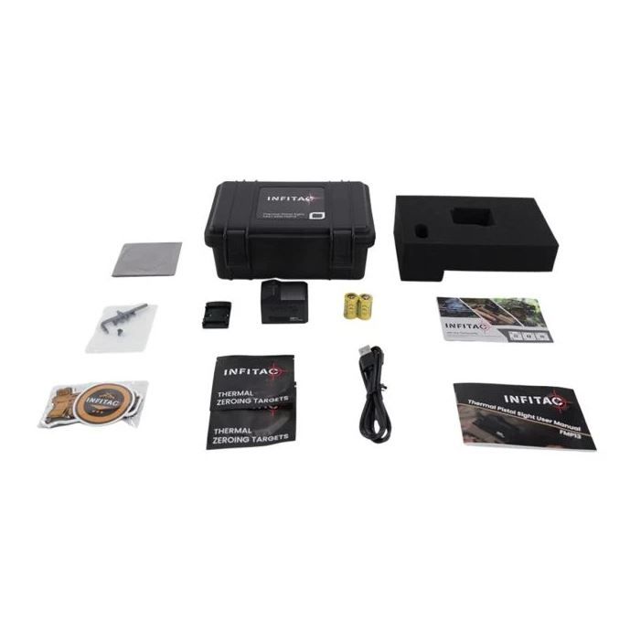 INFITAC Fast Mini Pistol Sight - Black | Thermal Tech | Touch Screen | Standard RMR Footprint | Auto Brightness