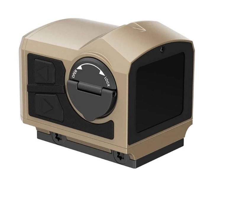 INFITAC Fast Mini Pistol Sight - Tan | Thermal Tech | Touch Screen | Standard RMR Footprint | Auto Brightness