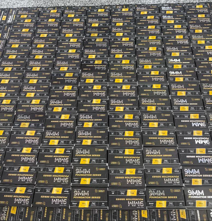 Federated Ordnance P+P 9mm 124gr FMJ 1000rd Case - Carbine/Subgun ONLY!!