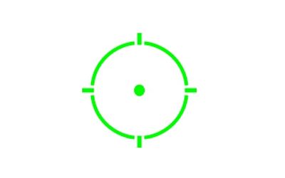 Holosun Technologies, 507COMP X3, Green Dot, Open Pistol Sight, 2 MOA Dot with 32 MOA Circle, RMR Footprint, 1X Magnification, Anodized Finish, Black