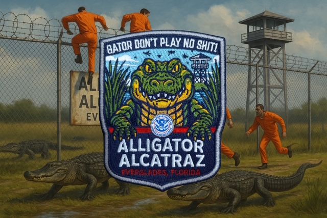 Dangerous Goods Alligator Alcatraz “Gator Don’t Play No Shit” Patch
