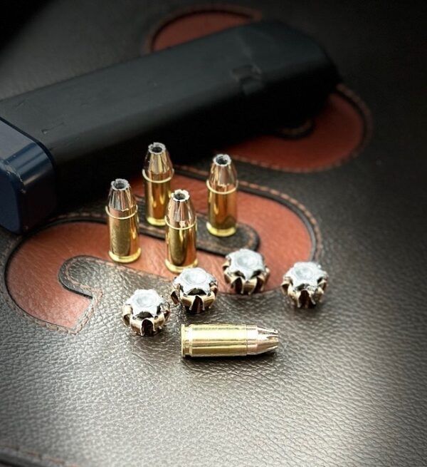 Scorpion 9mm 124gr JHP – Self-Defense Ammunition, Brass-Cased Options