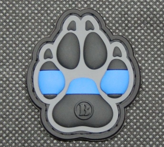 The thin blue line K9 UNIT Morale of tactical military 3D PVC Patch K-9 Dog paw 