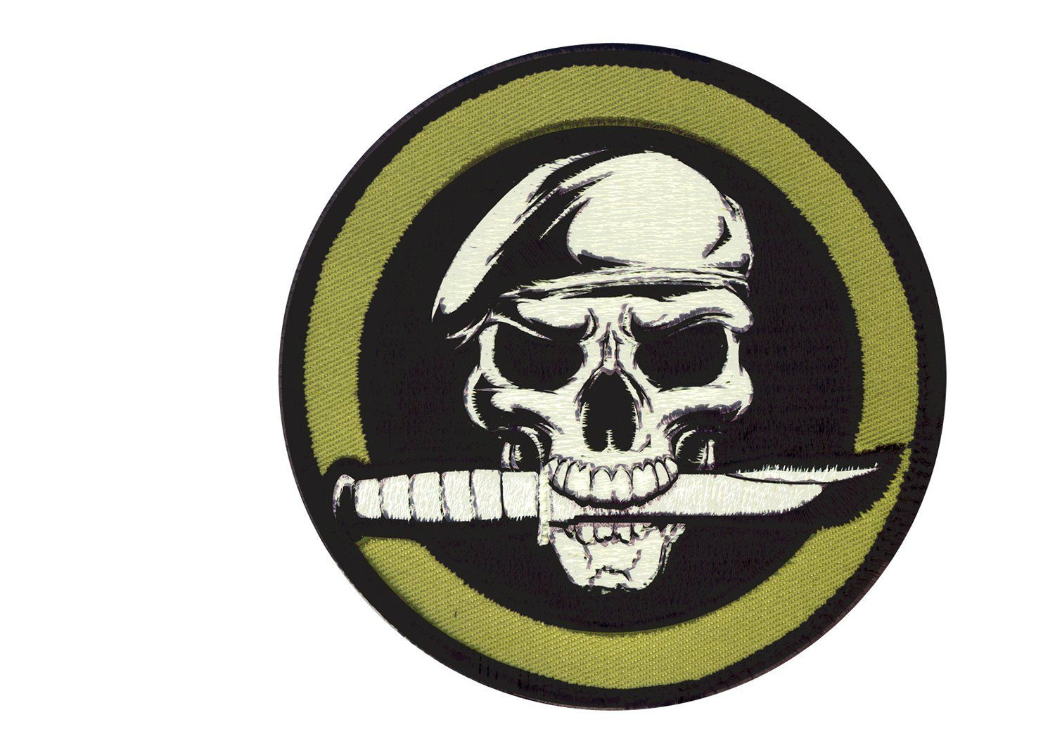 Beret SKULL and Knives PVC Morale Patch 