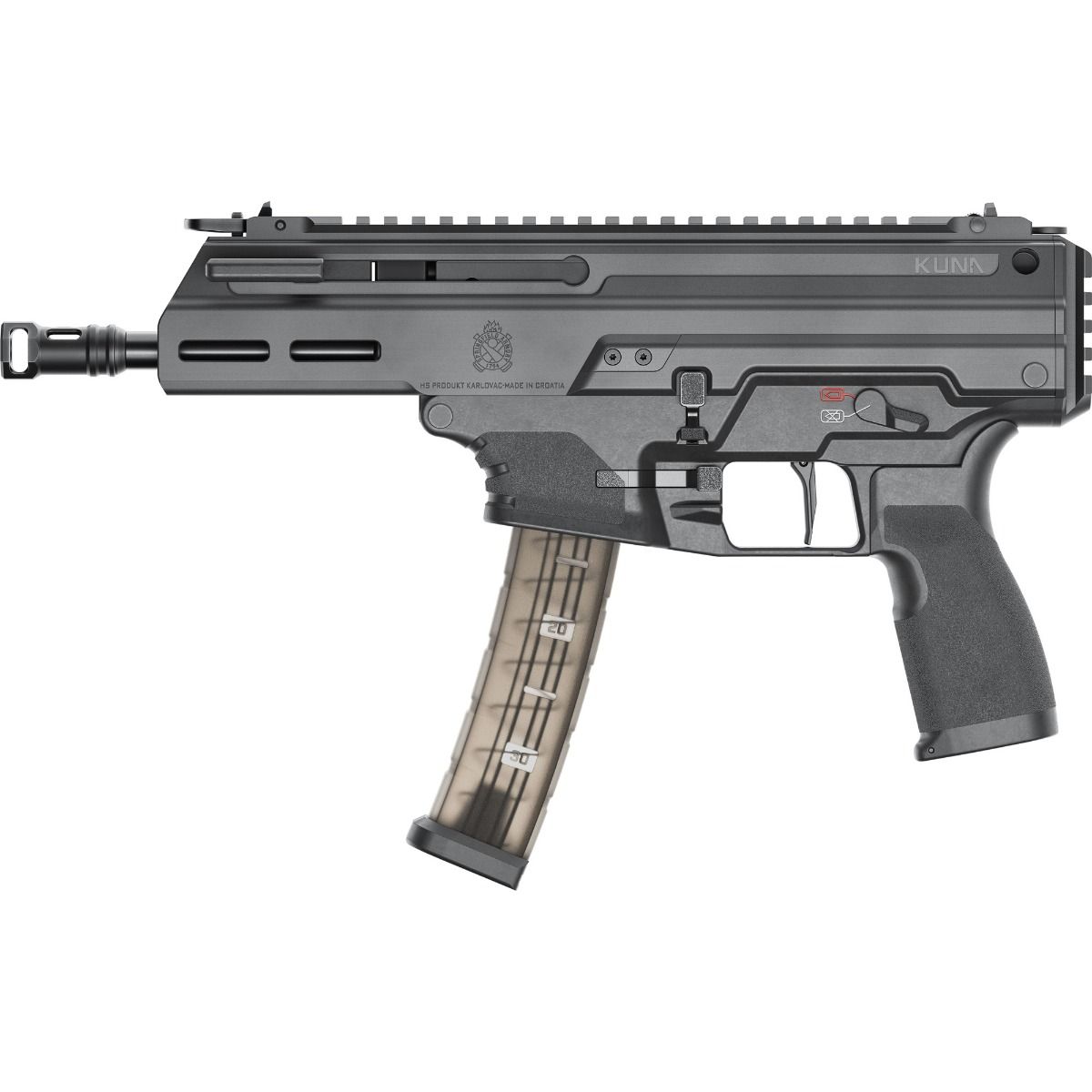 Springfield Kuna 9mm Pistol, 6 Inch Threaded Barrel, Roller Delayed, 30 Round