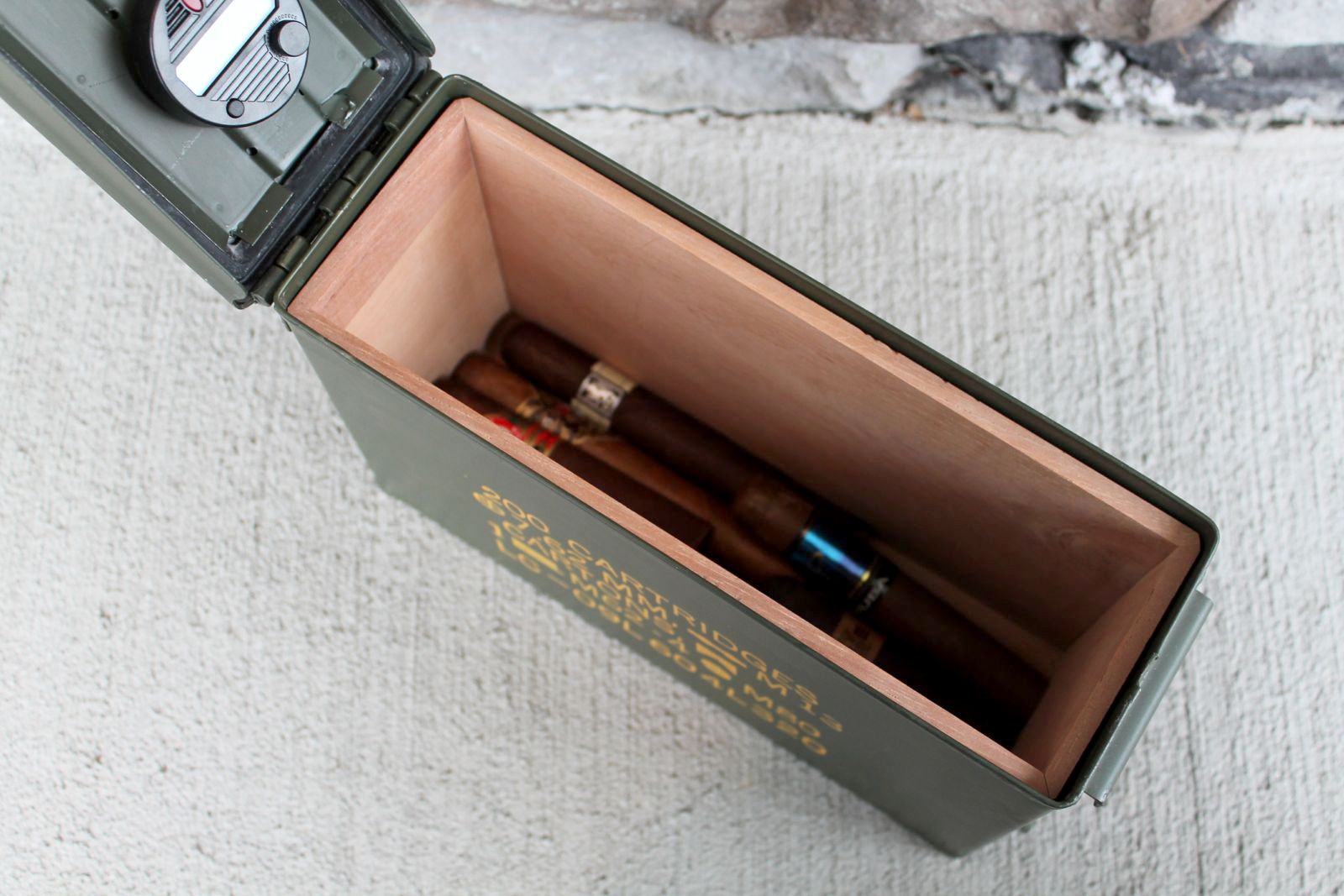 The 30 Ammo Can Cigar Humidor