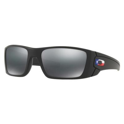 OAKLEY Gascan Sunglasses Matte Black/Prizm Grey SI USA FLAG RARE
