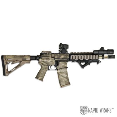 A-TACS Camo Pre-Cut Black Rifle (AR) Accent Wrap Kit