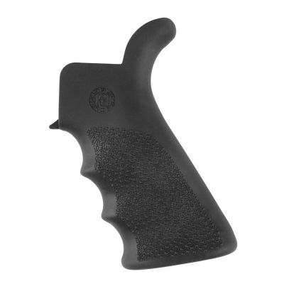 Hogue AR-15/M-16 Rubber Grip Beavertail with Finger Grooves Black
