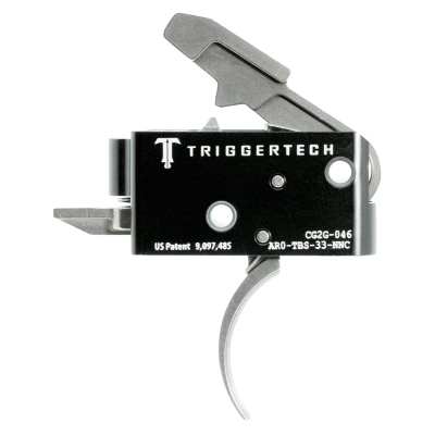 TriggerTech Competitive Primary Two-Stage Traditional Curved Trigger w/ 3.50 lbs Draw Weight - Fits AR-15