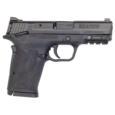 Smith & Wesson M&P Shield EZ M2.0 9mm Luger 8+1, 3.67" Black Armornite Steel Barrel & Serrated Stainless Steel Slide, Matte Black Polymer Frame w/Picatinny Rail, Thumb/Grip Safety, Ambidextrous