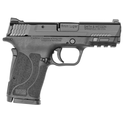 Smith & Wesson M&P Shield EZ M2.0 9mm Luger 8+1, 3.67" Black Armornite Steel Barrel & Serrated Slide, Matte Black Polymer Frame w/Picatinny Rail, Grip Safety