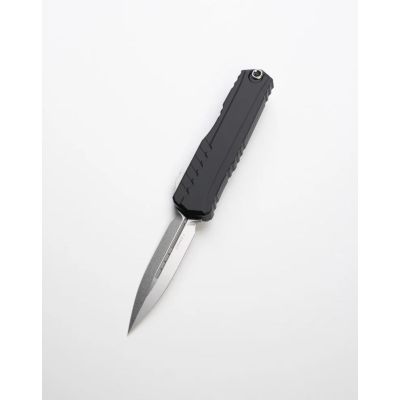 Microtech Cypher II Auto OTF 3.55" Double Edge Stonewash Standard Blade