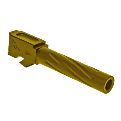 Rival Arms V1 9mm Drop-In Barrel w/ Threading, For Glock 19 Gen 3-4 - Gold