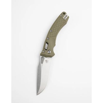 Microtech Amphibian RAM-LOK Manual Folding Knife 3.875" Stonewashed Clip Point Plain Blade