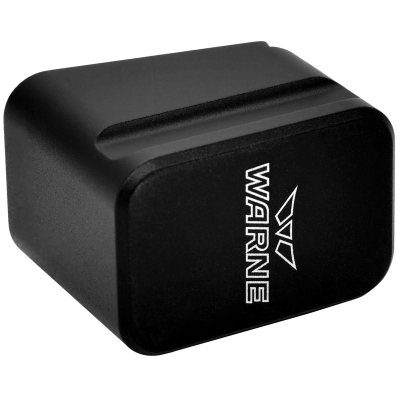 Warne 3126 Magazine Extension made of 6061-T6 Aluminum with Hardcoat Anodized Black Finish for Glock 19, 23 Magazines (Adds 5rds 9mm Luger, 4rds 40 S&W)