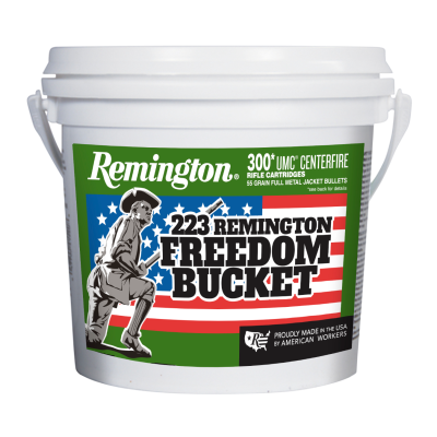 Remington UMC 223 Rem 55gr FMJ 300rd Freedom Bucket - Free Shipping!!