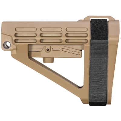 SB Tactical SBA4 X 5-Position Brace For AR-Platform (Tube Not Included) - FDE