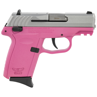 SCCY Industries CPX-1 Gen 3 9mm 3.10", 10+1, Pink Finish Picatinny Rail Frame, Serrated Stainless Steel Slide & Polymer Grip