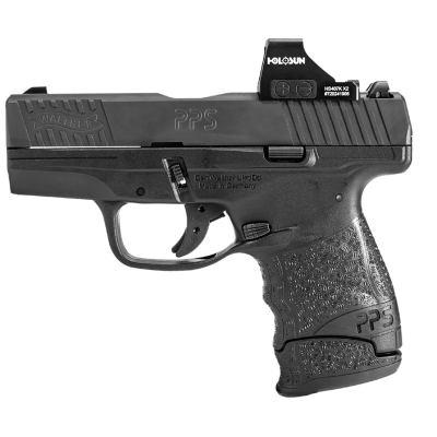 Walther Arms PPS M2 w/ Optic 9mm 7+1, 3.20" Black Polygonal Rifled Barrel - Holosun 407K Red Dot