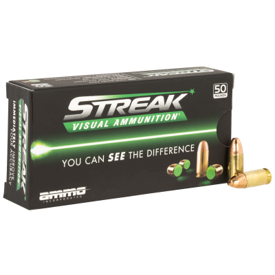 Ammo Inc Streak Visual (Green) 9mm 11gr TMC 50rd Box