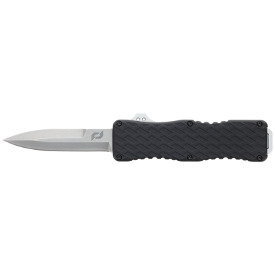 Schrade Uproar D/A OTF Bayonet Plain Satin D2 Steel Blade 4.25" Aluminum Handle